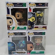 Lot Of (4) Funko Pop! Marvel Figures Wong Wasp Aneka Nikki - $29.69