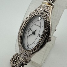 Vintage Brighton Quartz Watch Cheyenne Women Silver Oval Analog New Batt... - $26.59