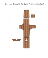 Bayliner Element XL Cockpit Boat EVA Foam Faux Teak Deck Floor Pad Mat F... - $545.71 CAD