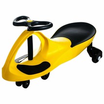 Swivel Twister Roller Coaster Wiggle Car Yellow Ride on Energy Powered Z... - $92.99