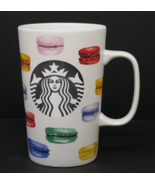 Starbucks 2015 French Rainbow Macaron 16 oz Coffee Mug Cup - $258.39 MXN