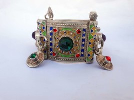 Vinatge Handmade Berber Braclet,Authentic Tuareg Bangle Tribal Bracelet, Silver  - $400.00