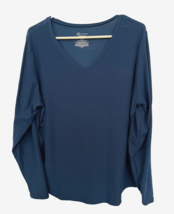 Womens Medium Blue Long-Sleeve Sweater, No Boundaries, Poly/Spandex Blen... - $20.66