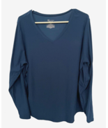 Womens Medium Blue Long-Sleeve Sweater, No Boundaries, Poly/Spandex Blen... - $20.66