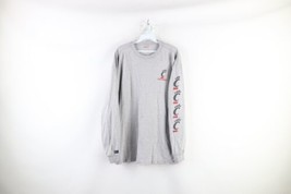 Vintage Mens Large Distressed University of Cincinnati Long Sleeve T-Shirt Gray - £23.56 GBP
