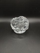 Single Austria 24% Lead Crystal Glass Snowball Ice Candle Votive Holder - £13.73 GBP