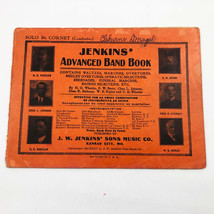 Vintage Jenkins&#39; Advanced Band Book 1913 for Solo Bb Cornet - £9.72 GBP