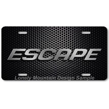 Ford Escape Text Inspired Art on Mesh FLAT Aluminum Novelty License Tag ... - $17.99