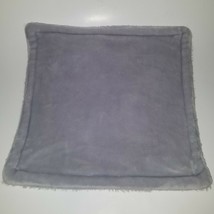 Solid Gray Square Fleece Lovey 13.5&quot;x13.5&quot; SUPER SOFT Baby Security Blanket - £20.24 GBP