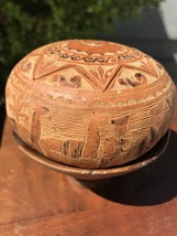 Ancient Peruvian Gourd &amp; Bowl - £35.88 GBP