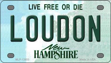 Loudon New Hampshire Novelty Mini Metal License Plate Tag - $14.95