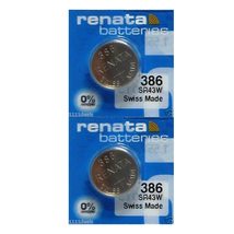 Renata 386 SR43W Batteries - 1.55V Silver Oxide 386 Watch Battery (10 Count) - £5.52 GBP+