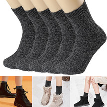 3 Pairs Womens Winter Warm Thermal Lambs Wool Heavy Duty Boot Socks 5-10 - £12.94 GBP