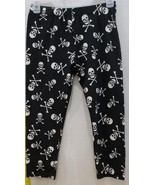 No Boundaries Junior&#39;s Skull Leggings Black Size S (3-5) - $271.05 MXN