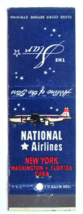 National Airlines  The Star  New York ... Cuba 20 Strike Matchbook Cover... - £1.60 GBP