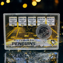 Highland Mint Pittsburgh Penguins 39mm Minted Medallion Coin Limited Edi... - $21.33