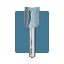 Keentech Carbide Tipped Double Flute Straight Router Bit, 1/4, Edge Profiling - £33.57 GBP