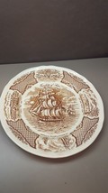 Vintage Commemorative Brown Plate Friendship Of Salem Staffordshire, England - £19.71 GBP