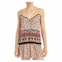 MSRP $58 Aqua Womens Vose Printed Tie Front Camisole Top ONLY  Red Size ... - $26.73