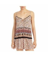 MSRP $58 Aqua Womens Vose Printed Tie Front Camisole Top ONLY  Red Size ... - $497.27 MXN