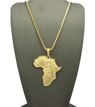 New Ankh Cross Africa Pendant &amp;24&quot; BOX/CUBAN/ROPE Chain Hip Hop Necklace XSP497 - £12.08 GBP