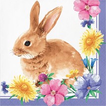 Easter Bunny and Blooms Rabbit Napkins 48 ct - $38.44