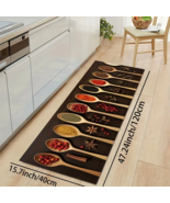KITCHEN RUG KITCHEN MAT FLOOR MAT RUG SPOON SPICES MAT SPICES RUG HOLIDA... - $28.70