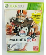 Madden NFL 12 (Microsoft Xbox 360, 2011) - £5.98 GBP