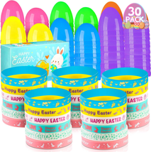 Easter Baskets Stuffers,30Pack Easter Egg Fillers with Rubber Bracelet,Bulk Fidg - £26.28 GBP