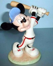 Lenox Disney Mickey Mouse Up At Bat Baseball Figurine New #812888 NEW - $117.71