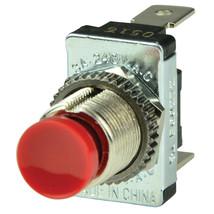 BEP Red SPST Momentary Contact Switch - OFF/(ON) [1001401] - $4.45