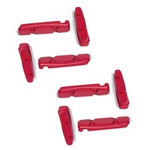 8 x replacement brake pad inserts for BROMPTON bike RED - £24.81 GBP