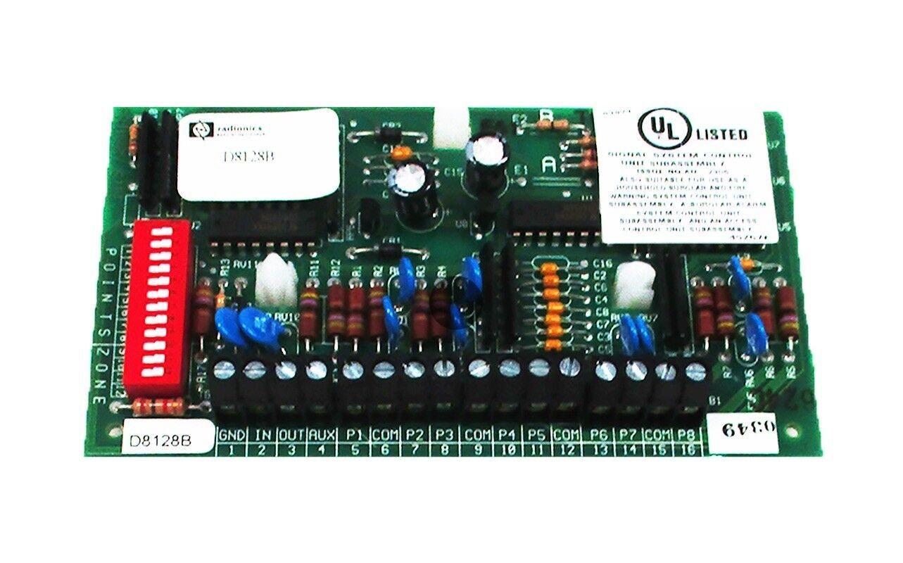 Radionics Security Alarm D8128B Octopopit Module, 8 Channel Sensor Other