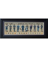 History of American Police Officer Framed Print 36 x 11.75 Grooved Frame... - $127.71
