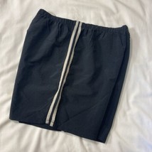 Vintage 90s Athletic Works Shorts Gyms Running Sz L Womens Black White Stripes - $13.88