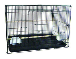 YML 6x2424MIX Lot Of 6 Small Breeding Cages, Yellow With Pink &amp; Green - £203.76 GBP