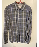 Joseph Abboud Button up Men&#39;s Size XL Long Sleeve Shirt Blue - $15.45 CAD