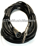 30ft 1/4&quot; to XLR (M) Instrument Guitar Keyboard Amp Mixer Audio Cable Co... - £14.12 GBP