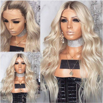 European and American blonde long curly wigs - $924.04 MXN