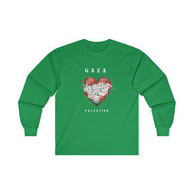 Gaza Palestine Sweatshirt I Stand with Palestine Shirt Free Palestine Heart - $23.36+