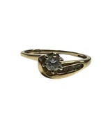 1 Unisex Solitaire ring 14kt Yellow Gold 445058 - $239.00