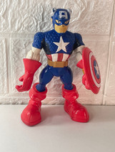 Hasbro Playskool Super Hero Adventures Captain America Figure 5” Squeeze Legs  - $4.46