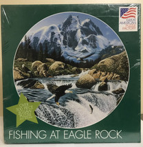 New - Fishing At Eagle Rock Round Puzzle Great American Puzzle Factory - $10.44