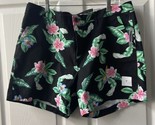 Old Navy Everyday  Bermuda Shorts Womens Size 16 Black Tropical Floral H... - $14.94