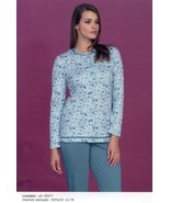Pijama 3 Botones De Mujer Manga Larga Algodón Cálido Interlock Linclalor... - $38.61