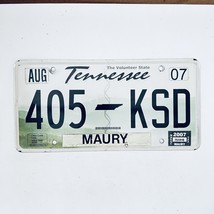 2007 United States Tennessee Maury County Passenger License Plate 405 KSD - £14.78 GBP