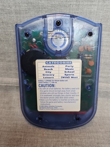 Milton Bradley Hangman Hand Held Electronic Game 1995 Item image 2