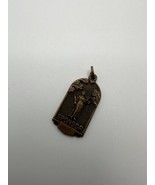 Antique 3cm Copper SPONSOR Law Lawyer Medal Necklace Pendant - £15.58 GBP
