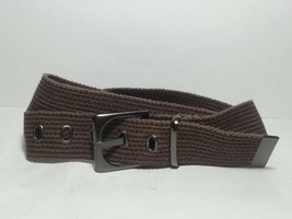 Women Size 14 Canvas Belt Gray Color 100% Cotton - £11.35 GBP