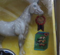 Blue Ribbon Stables Blue Box Quarter Horse Dapple Grey Spotted New card Ribbon - £21.84 GBP